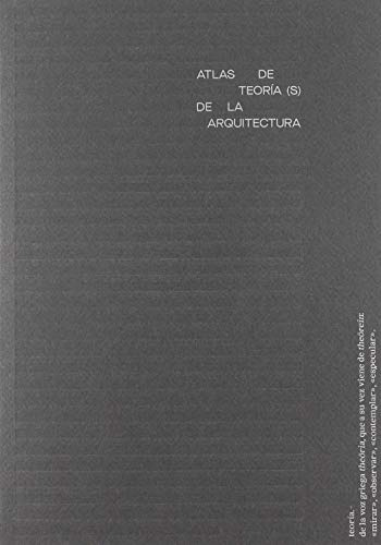 Libro Atlas De Teoría(s) De La Arquitectura De Rodrigo De La