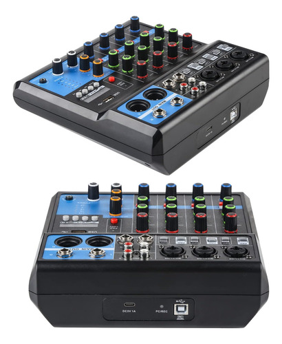 Mesa De Sonido Dj Mixers Con Mezclador De Audio De 5 Canales