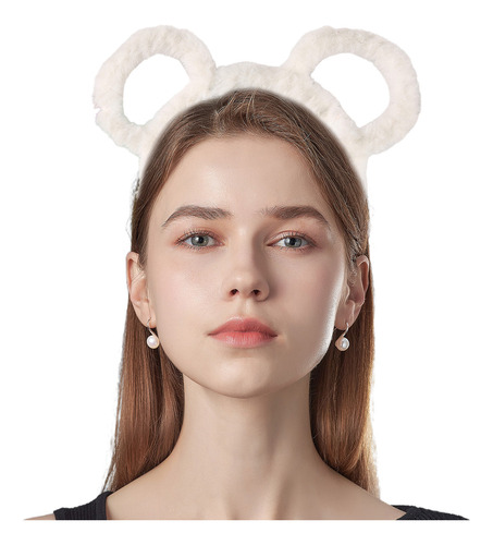 Diadema De Felpa Gruesa De Invierno Para Mujer, Orejas De Os
