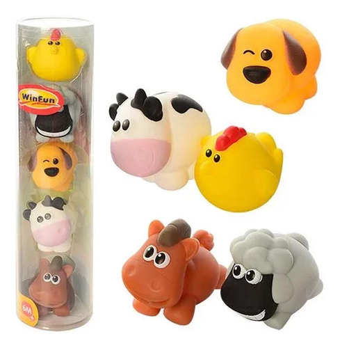 Set De Baño Animales De La Granja Winfun 1302