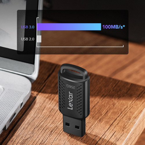 Memoria usb Lexar 3.0 128gb Jumpdrive V400 color Negro