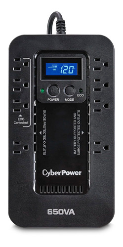 Ups Cyberpower Ec650lcd 650va 390w 8 Contactos 1 Pieza