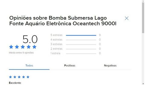 Bomba Submersa Aquários Lagos Oceantech Ac9000 127v Recalque