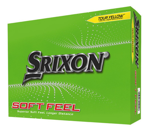 Pelotas Golf Srixon Softfeel X 12 Amarillas Color Amarillo