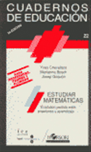 Estudiar Matematicas C,e 22 - Chevallard/bosch/gascon