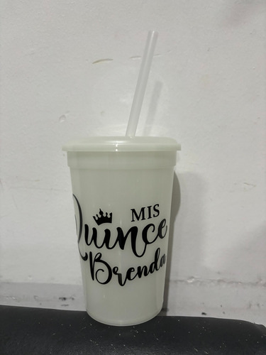 20 Vaso Brilla Oscuridad 500cc C/sorb Souvenir Personalizado