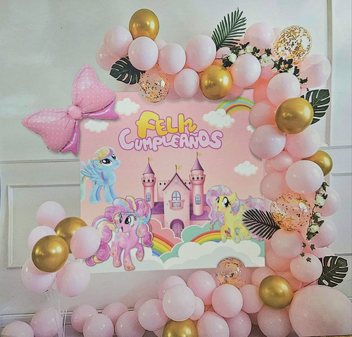 Decoración De My Little Pony Con Globos Para Cumpleaños