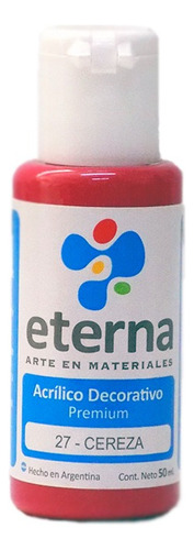 Acrílico Decorativo Premium Eterna 27 Color Cereza La Plata