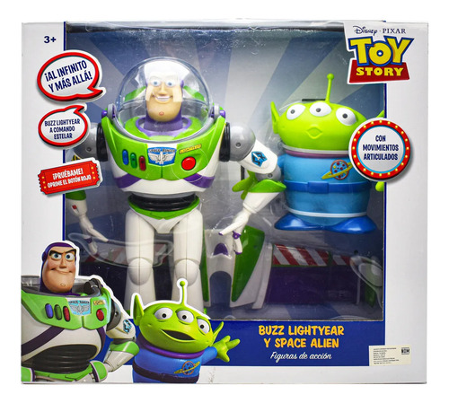 Disney Toy Story Set Buzz Lightyear Y Alien Sonido Toymark