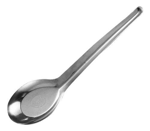 12 Cucharas De Sopa Asiática Ergonómicas De Acero Inoxidable