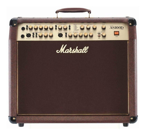 Imagem 1 de 2 de Amplificador Marshall Acoustic AS100D Transistor para guitarra de 100W