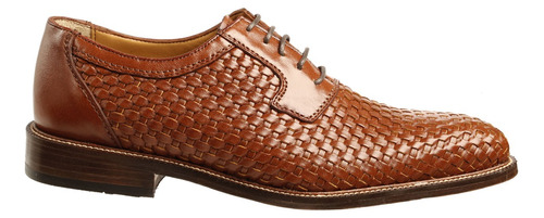 Zapato Hombre Tejido Español Piel Natural Cuero Bond 