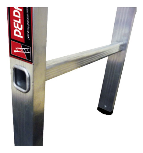 Escalera Recta De Aluminio 2.85m 10 Escalones 150kg Peldaños