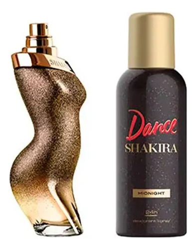 Set Shakira Dance Midnight Edt 80ml