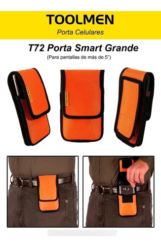 Imagen 6 de 10 de Funda Celular Samsung Y Otros Porta Smartphone Toolmen T72