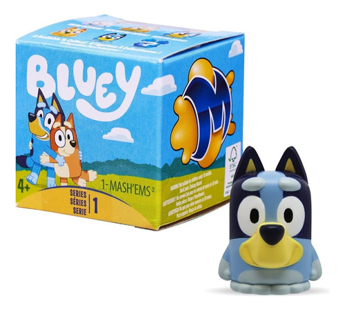 Mashe'ems Sorpresa Bluey Squishy Azul Acero