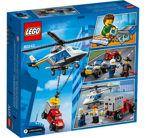 Kit Lego City Policía Persecución En Helicóptero 60243 3
