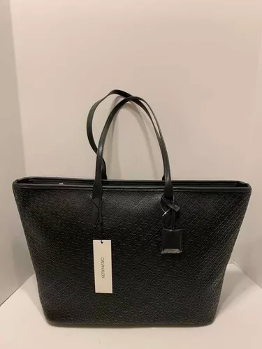 Bolsa Calvin Klein Tote Negra Original Nueva 0214