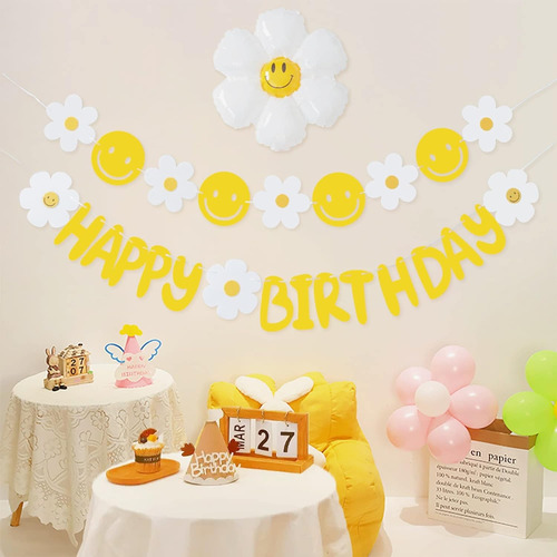 Banner De Feliz Cumpleaños, Decoraciones De Fiesta De Cumple