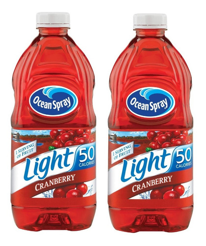 Ocean Spray Light Cranberry Jugo De Arándano 2,8 L Pack De 2