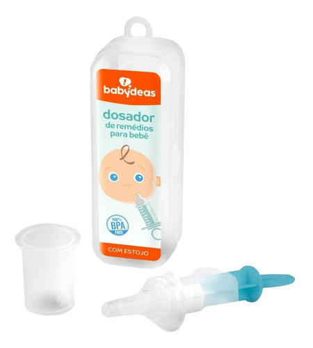 Dosador De Remédios Para Bebê Com Estojo Branco - Babydeas