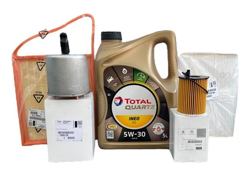 Kit Filtros Y Aceite Total Para Peugeot 301 C-elysee 1.6 Hdi