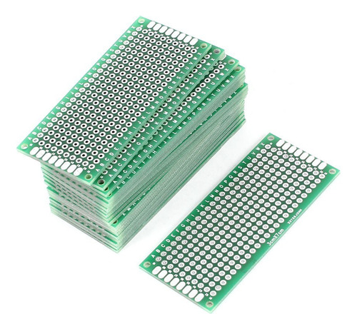 E 10 pcs 3 cm 7 cm Double Side Protoboard Prototipo Pcb