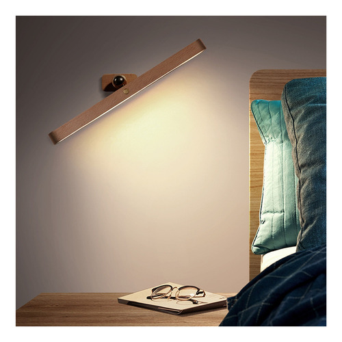 Luz De Pared De Pasillo Inalámbrica, Faro De Madera,