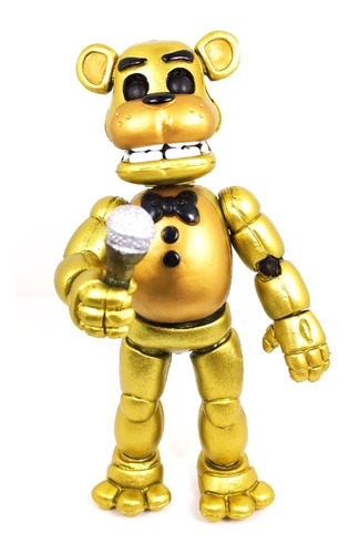 Imagen 3 de 5 de Five Nights At Freddys Figura Golden Freddy Animatronic Led