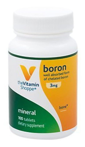 The Vitamin Shoppe Boron 3mg, Forma Bien Absorbida De Boro Q