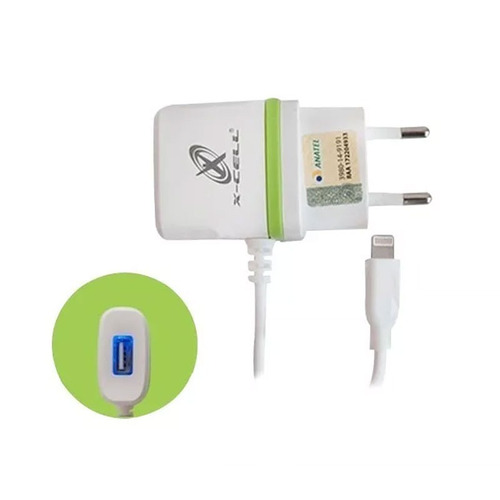 Carregador Com Cabo iPhone 5 6 7 X-cell Xc-iph-6-usb 2.4a