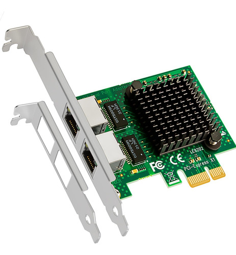 Gigabit Pci-e De Doble Puerto De 10/100/1000 Mbps De Glot...