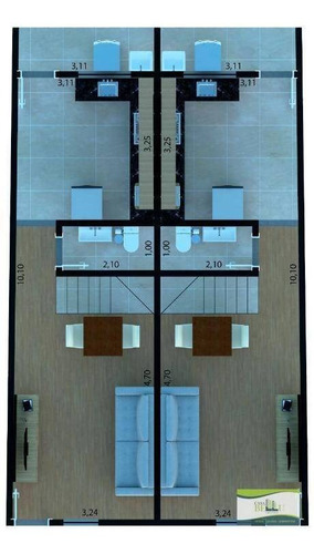 Casa Com 2 Dormitórios À Venda, 92 M² Por R$ 270.000,00 - Jardim Santo Antonio - Franco Da Rocha/sp - Ca0627