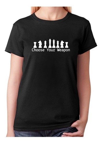 Imagen 2 de 3 de Polera Estampada Diseño Ajedrez