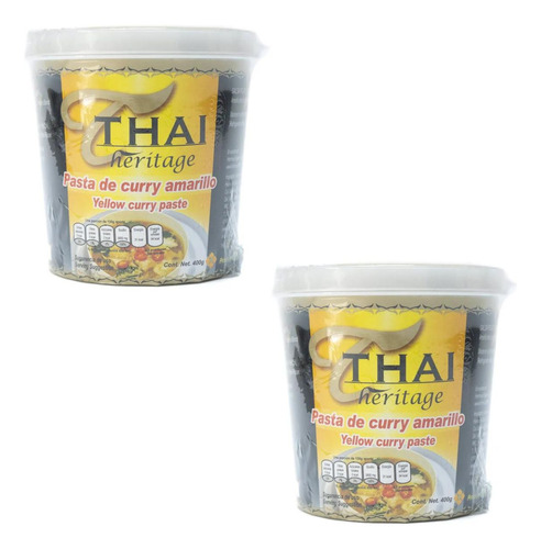 2pz Pasta Curry Amarillo Thai Heritage 400g Bote Tailandia
