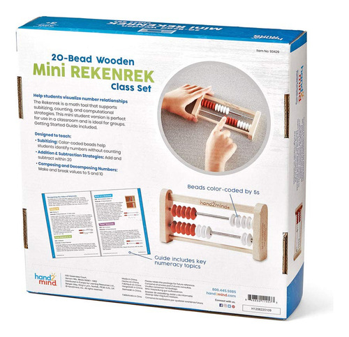 Conjunto De Classe Reke Reke De Madeira Abacus Hand2mind Min