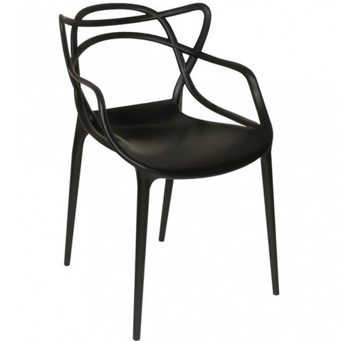 Silla De Comedor Plástico De Exterior Master Filipo X 6 Esp