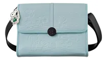 Comprar Bolsa Starbucks Crossbody Peanuts Snoopy Acabado De Los Herrajes Negro Color Azul Claro Correa De Hombro Negro Diseño De La Tela Grabado Snoopy Y Amigos
