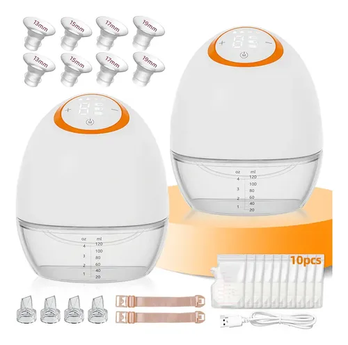 2pcs Extractor Leche Eléctrico Manos Libres 4modos 9niveles