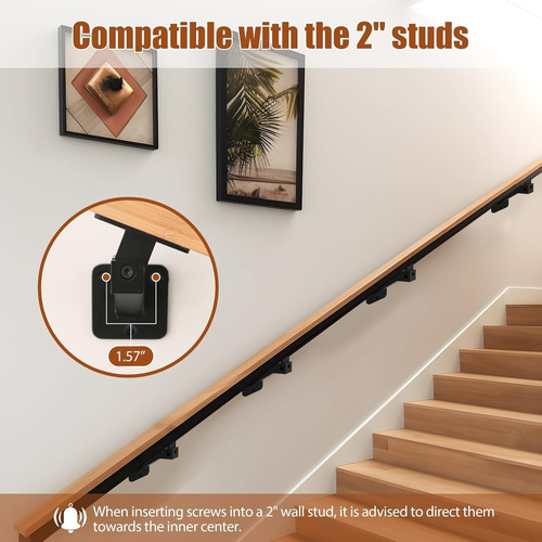 Soportes De Pasamanos Ajustables Escaleras Interiores, ...