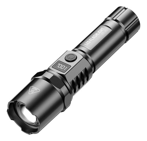 A Linterna De Luz Blanca Con Pantalla Usb Para Coche Tipo C