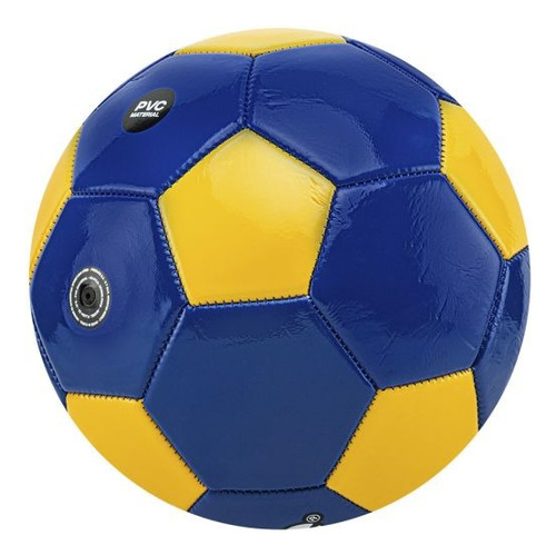 Pelota Futbol Drb Flash N°5 Campo Cesped Estilo River Boca Color Azul/amarillo