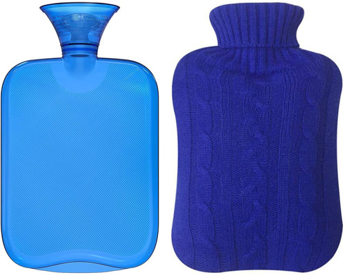  Classic Rubber Transparent Hot Water Bottle  Liter Wit...