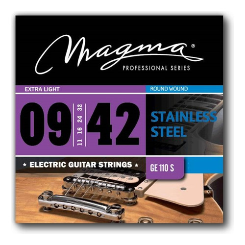 Encordado Para Guitarra Electrica Magma S. Steel .009 Ge110s