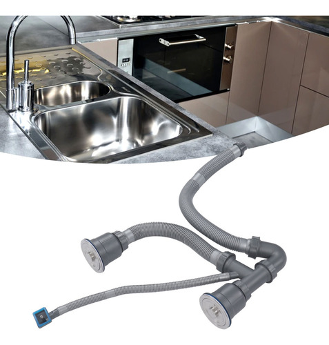 Kit De Drenaje Universal Chen Sink De Doble Manguera Quick I