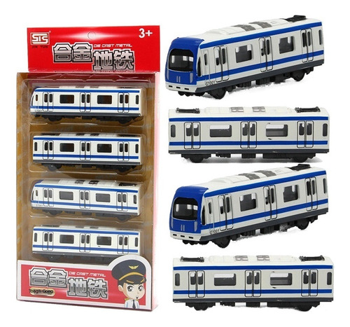 Juguetes De Aleación Para Niños, Maquetas De Trenes Subterrá