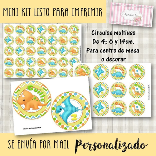 Candy Bar Mini Kit Imprimible Dino Baby #5 Dinosaurios Bebé | MercadoLibre