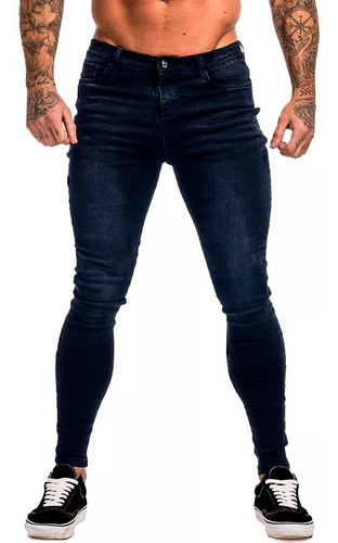 Jeans Hombre Chupin Elastizado Nevado Calidad Premium
