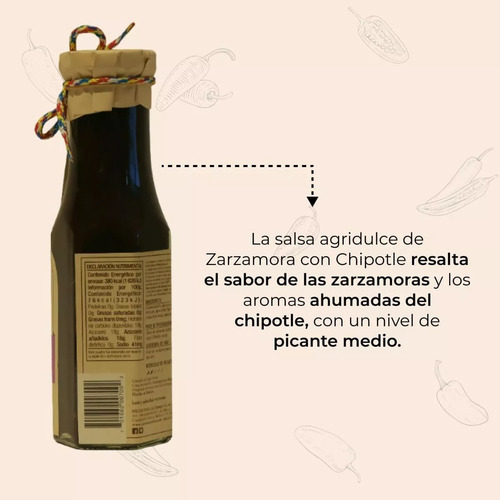 Pack 3 Salsas Mango, Tamarindo Y Zarzamora Agridulces 310g