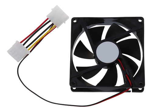 Ventilador De Refrigeración Para Pc De Plástico Negro De 12